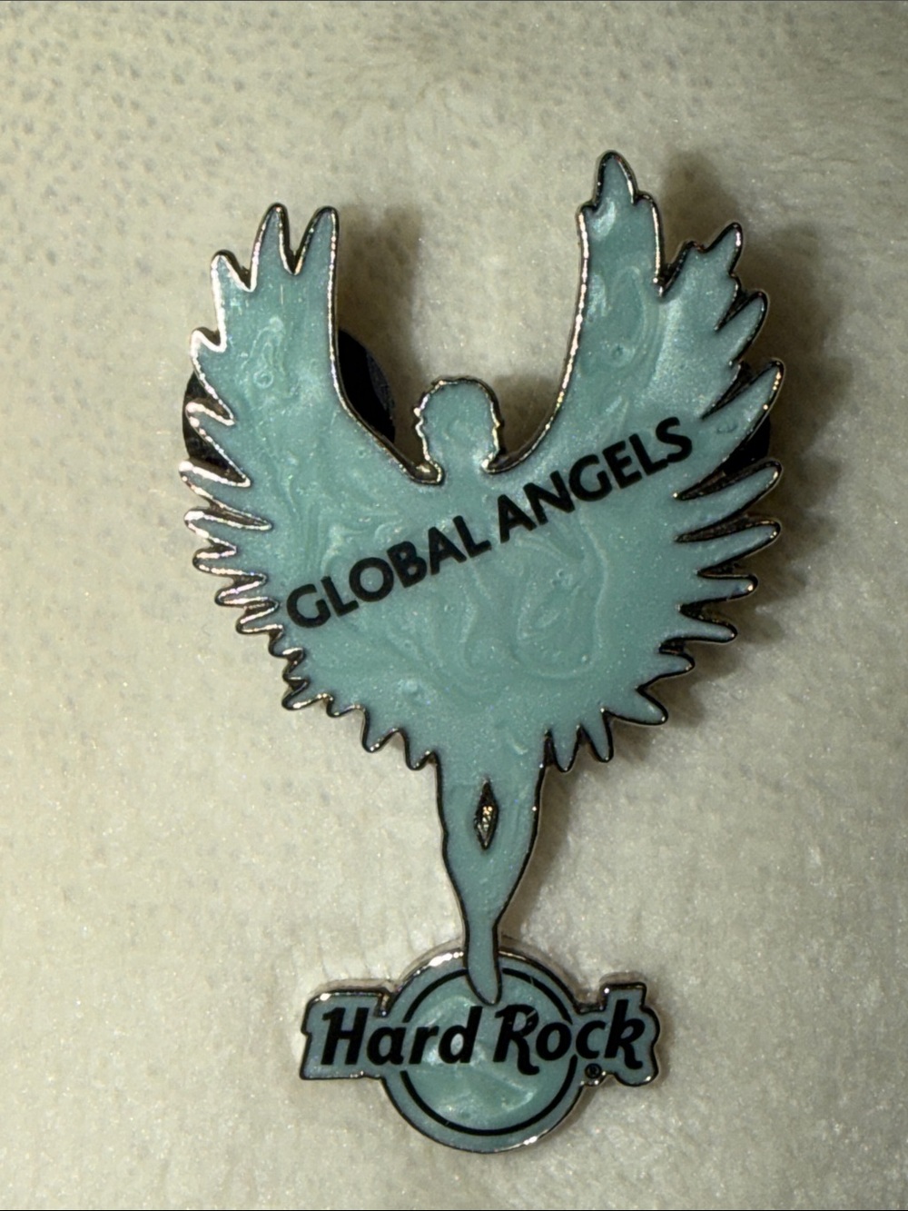 Hard Rock Cafe Global Angels Pin in Light Aqua